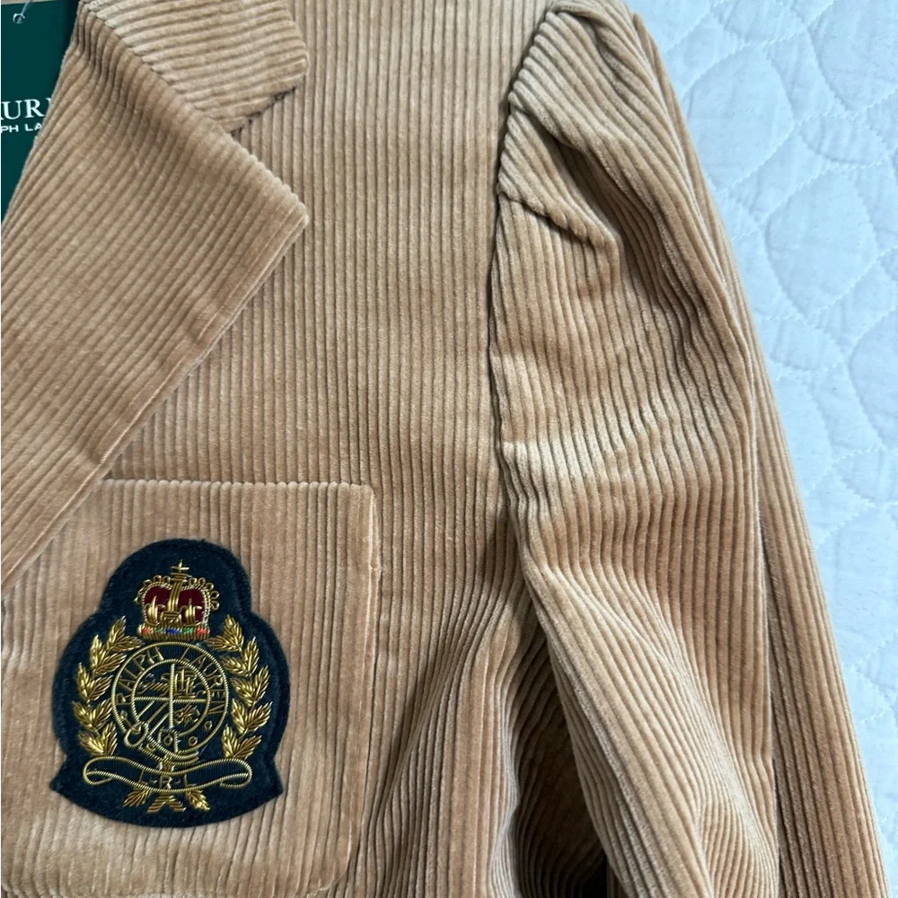 Ralph Lauren Camel Corduroy Blazer Brand New with tags - Picture 2 of 4